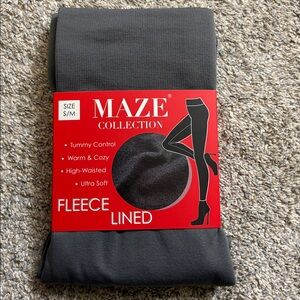 Grey Fleece Lined Winter Leggings